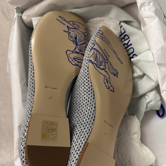 Burberry Silver mesh ballet flat - Picture 3 of 4